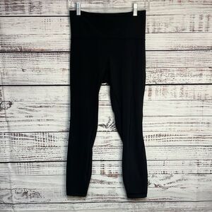 Lululemon Meant To Move 7/8 Tight Women’s Size 8 Black Mesh Inset Hidden Pocket